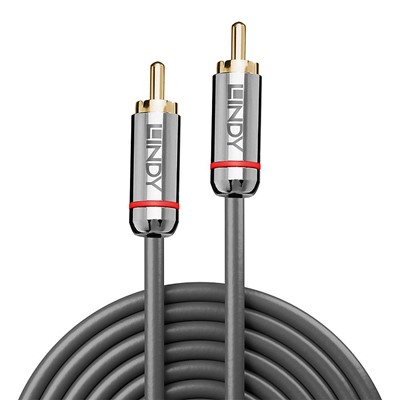Lindy 35338 0.5m Digital Phono Audio Cable, Cromo Line