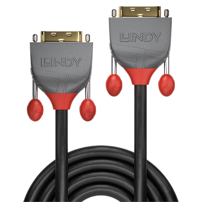 Lindy 36227 15m DVI-D SLD Dual Link Cable, Anthra Line