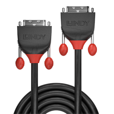 Lindy 36255 1m DVI-D Single Link Cable, Black Line