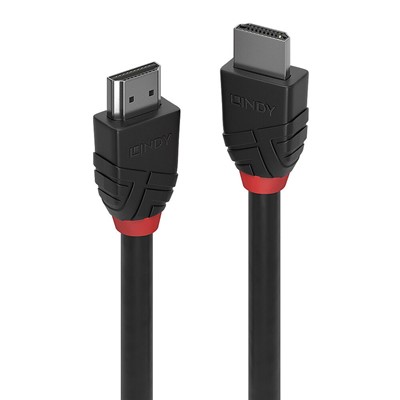Lindy 1m 8k60Hz HDMI Cable, Black Line 36771