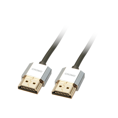 Lindy CROMO Slim High Speed HDMI Cable with Ethernet, 2m 41672