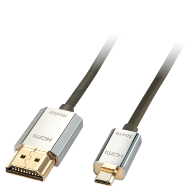 Lindy 41678 CROMO Slim HDMI High Speed A/D Cable, 3m