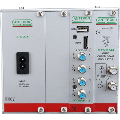 Anttron TRM94 Headend 4 inputs - 8 tuners DVBS/S2/Biss