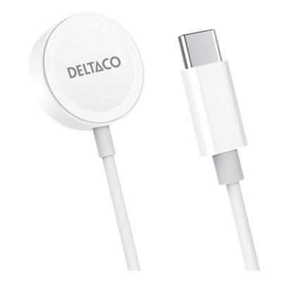 Deltaco Apple Watch charger, USB-C 1 m fixed cable