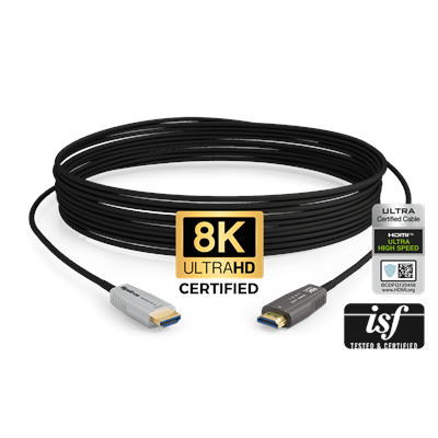 48Gbps 8K/60 HDR 4:4:4 Active Optical HDMI Cable | eARC, CEC, ALLM & VRR | ISF Certified