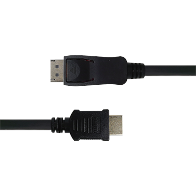 DELTACO DisplayPort to HDMI cable, 4K UHD, 2m, black