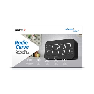 Groove GVCR02BK - TBD RadioCurve Recharge Alarm Clock